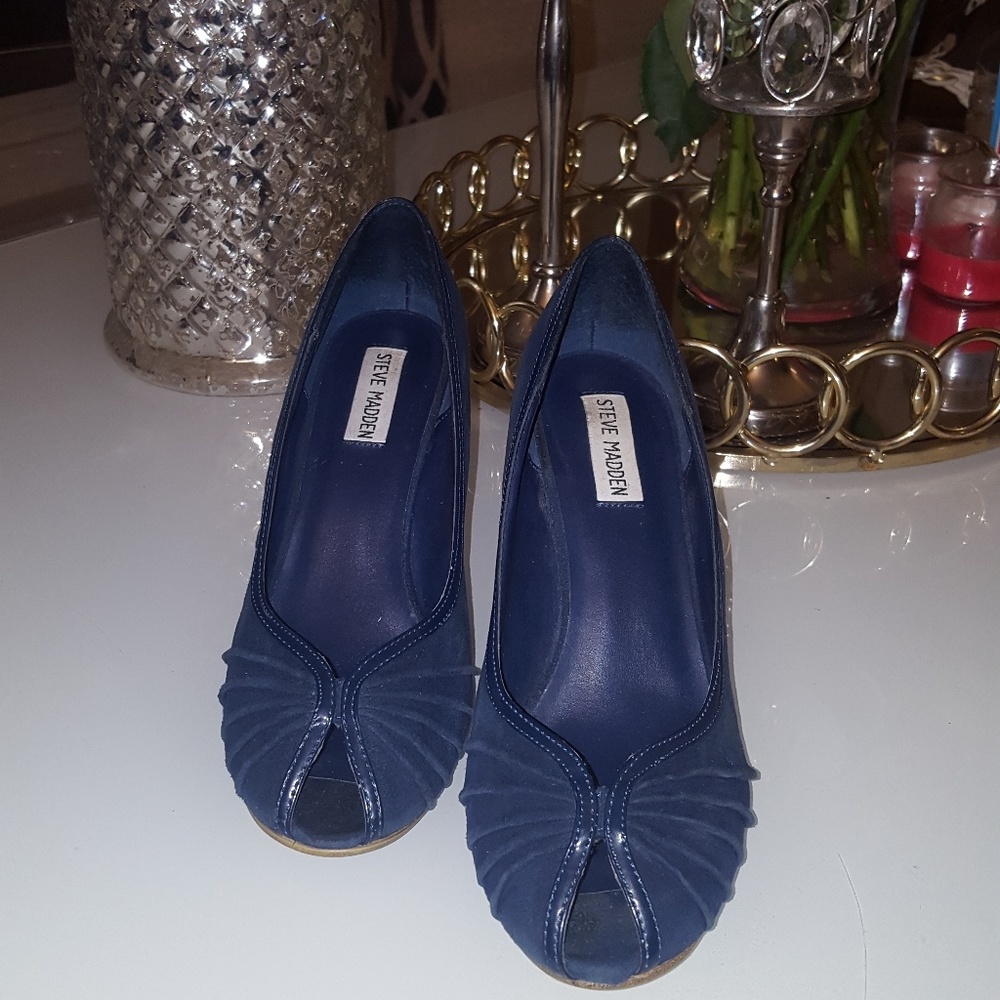 Blue Suede Heels